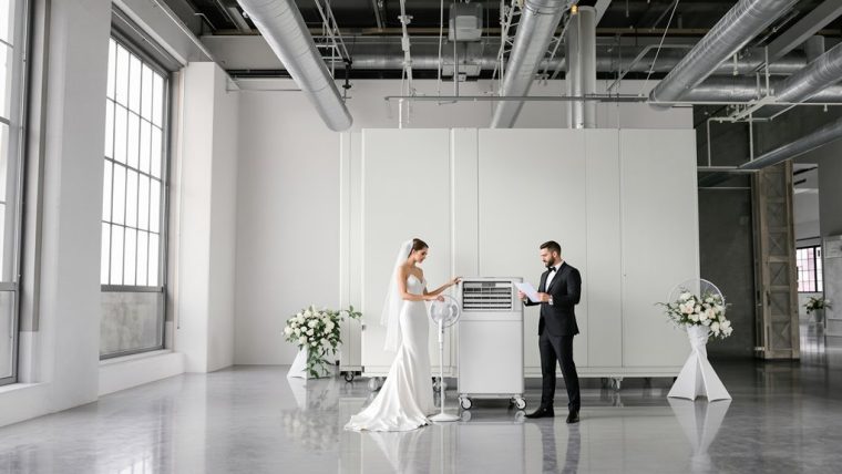 affordable warehouse wedding climate