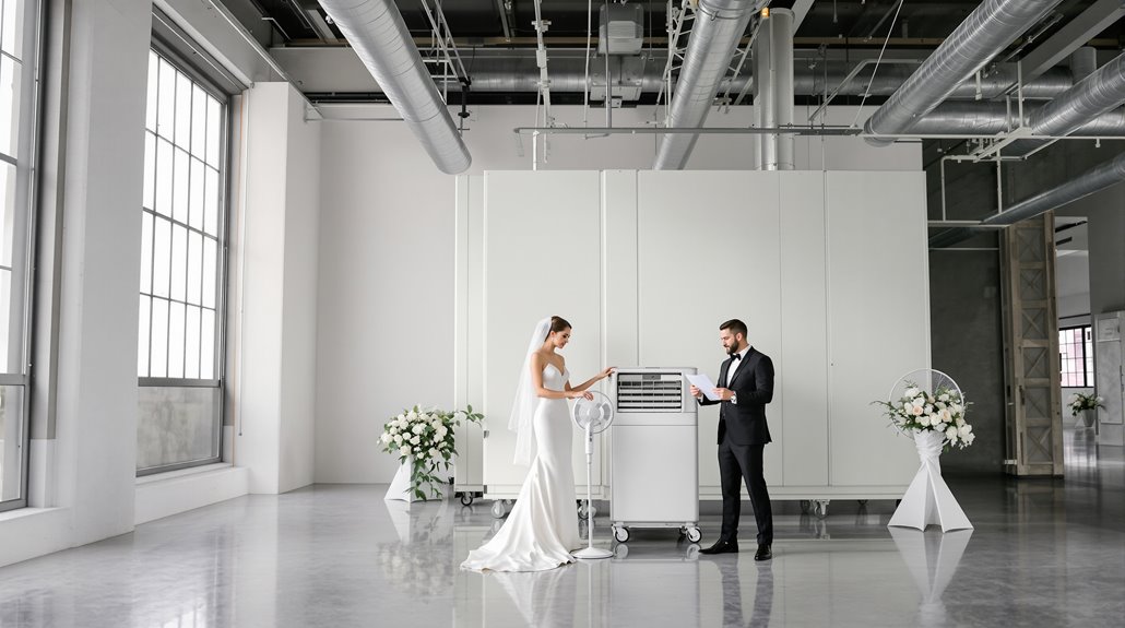affordable warehouse wedding climate