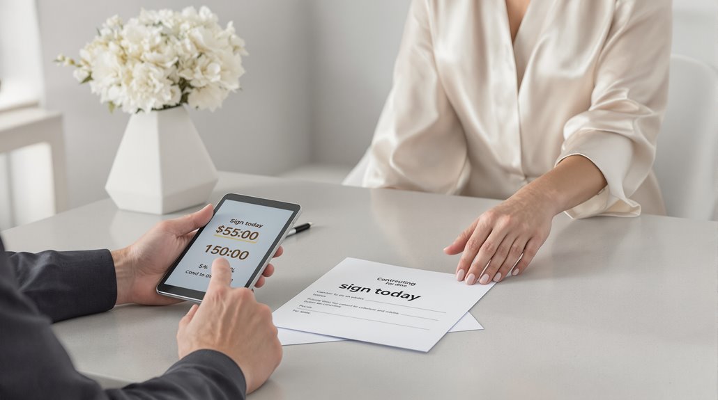 avoid high pressure tactics