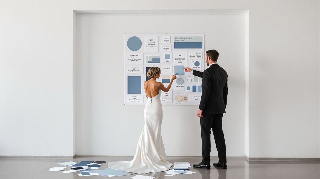 bold curated wedding palettes