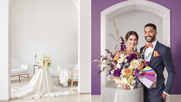 color harmony wedding schemes