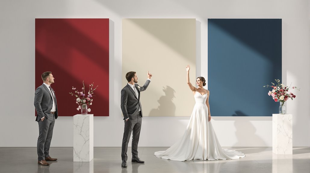 color symbolism shapes wedding messaging