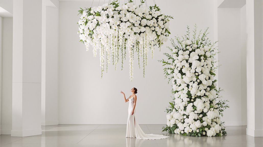 floating gardens and layered landforms