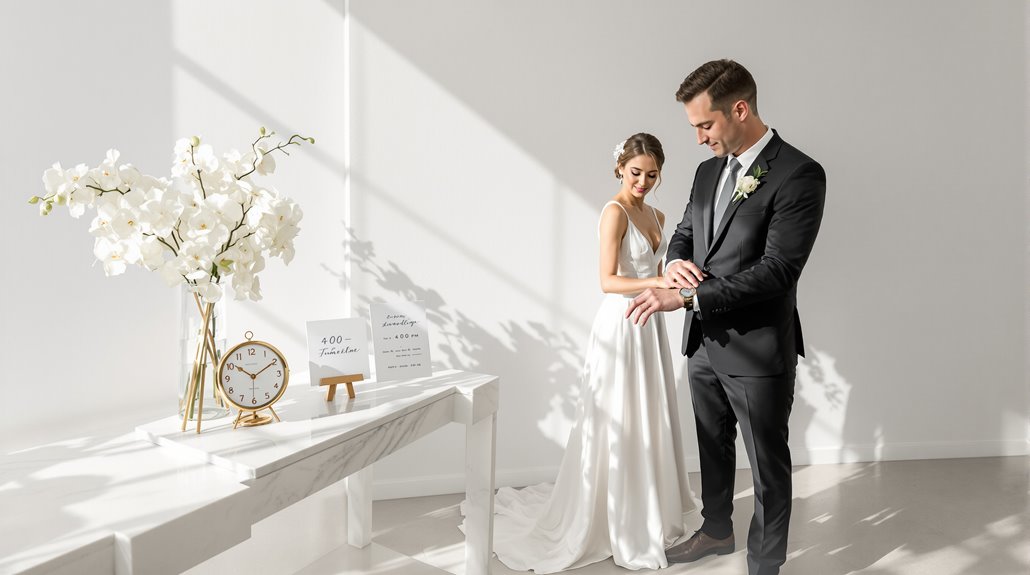 ideal wedding ceremony timing