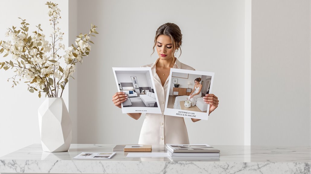 inconsistent portfolio and authenticity