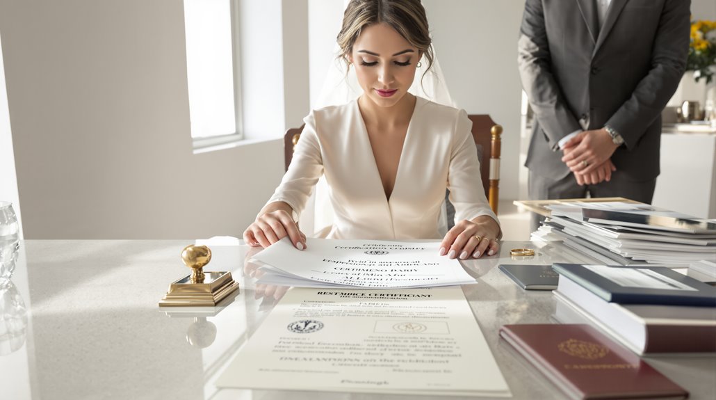 legal marriage paperwork requirements