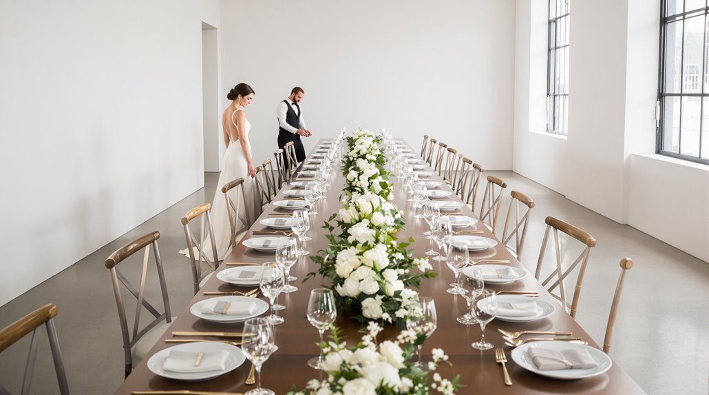 long tables enhance aesthetics but hinder conversation