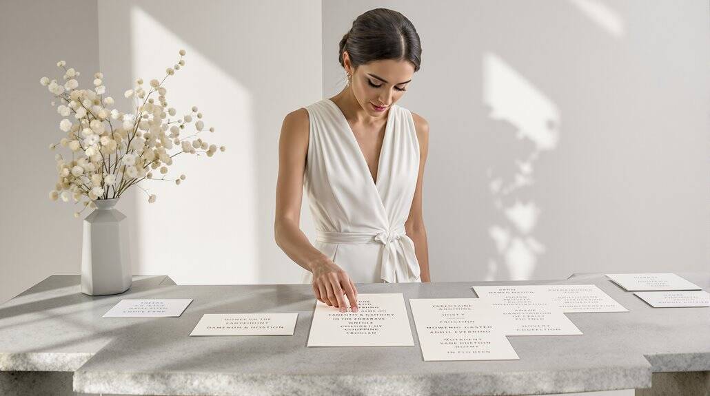 Elegant Wedding invitation with stylish paper and floral accents.