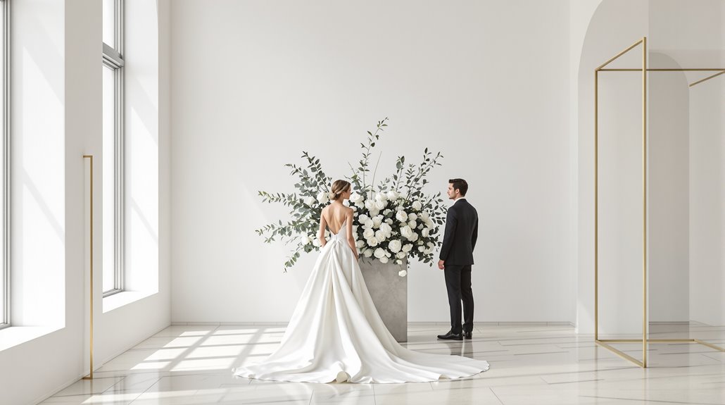 monochrome wedding creative expression