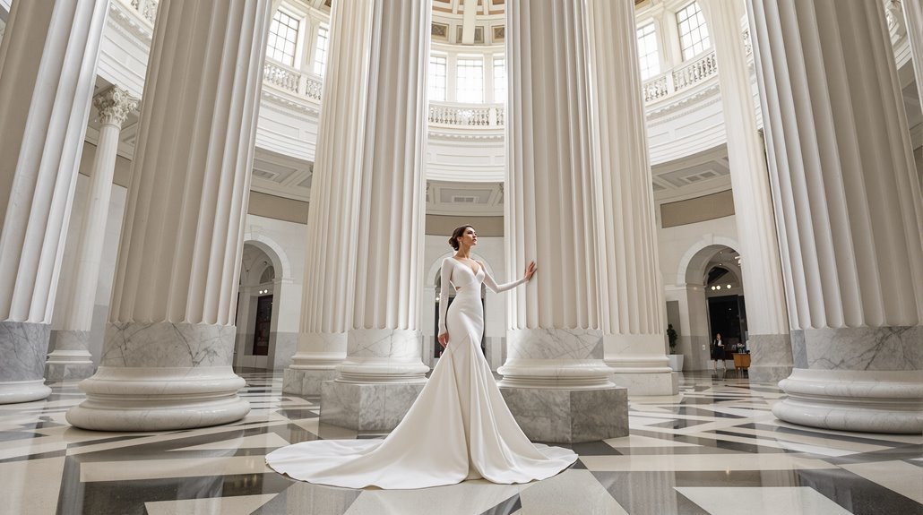 museum inspired wedding architecture