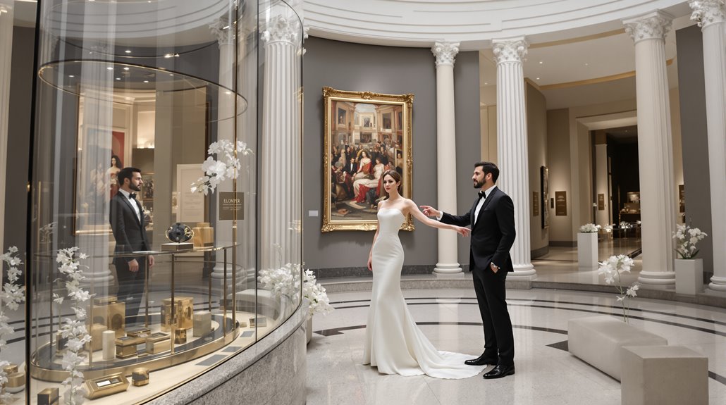 museum weddings as status