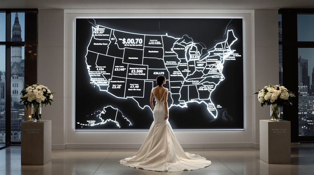 regional wedding cost disparities