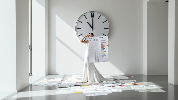 stressful wedding timeline planning