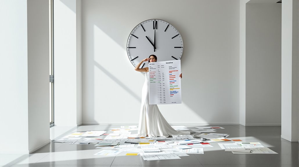 stressful wedding timeline planning
