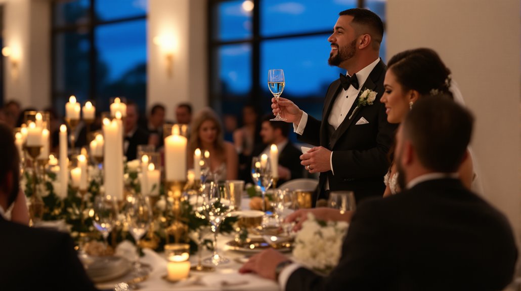 structured timed wedding toasts